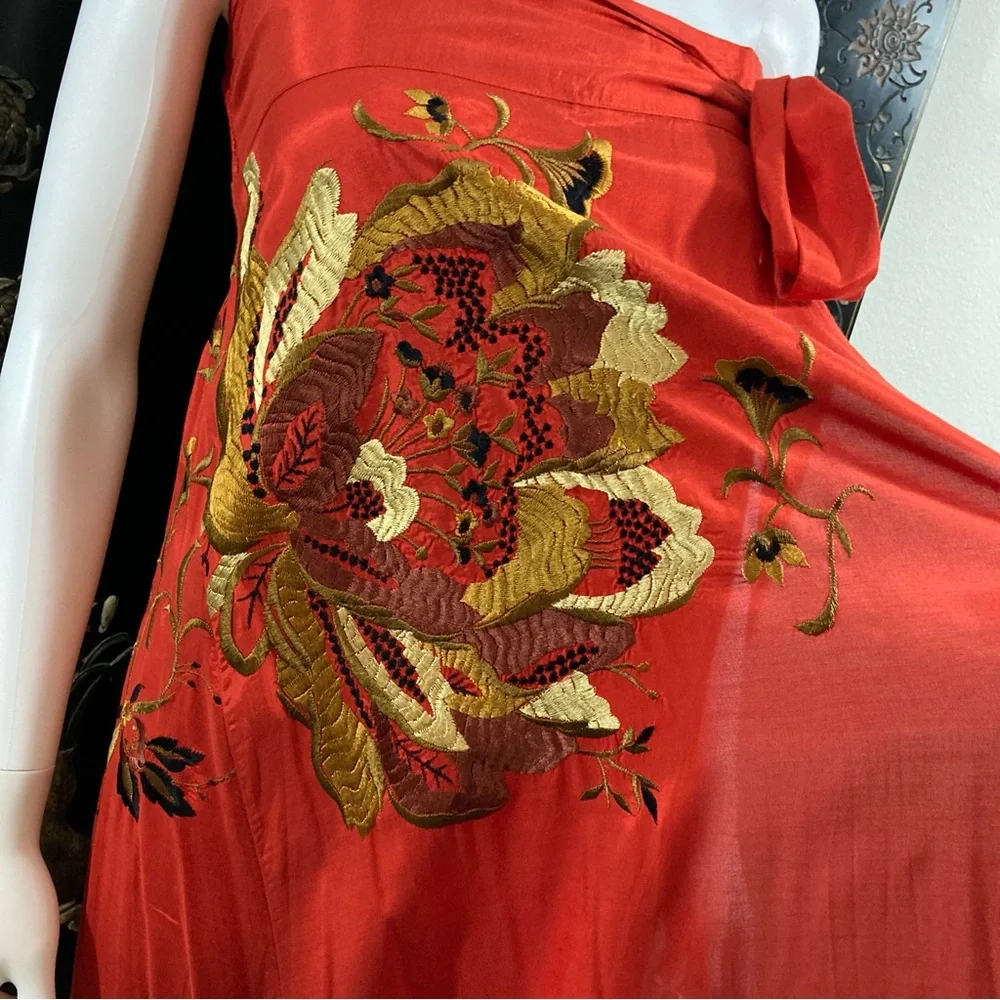 Free People Embroidered Strapless Evening Maxi Top - Picture 8 of 16